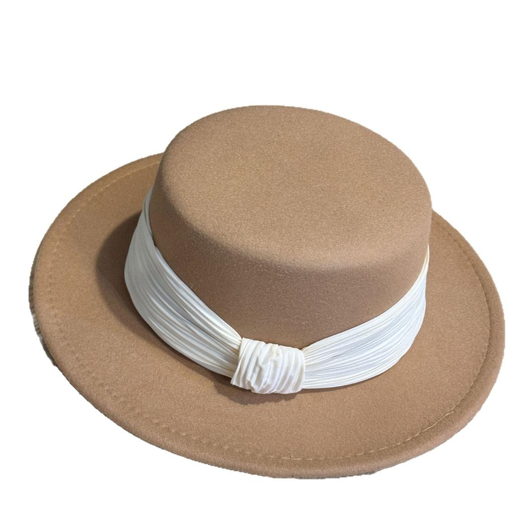 Французская шерстяная шляпа-цилиндр с золотой лентой для женщин, теплая осенне-зимняя, легкая, роскошная джазовая шляпа, теплая французская ретро-модная шляпа