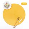 38cm European Style Round Woven Mats & Pads, Heat-Resistant and Non-Slip Place Mats for Dining Table, Ideal for Outdoor Picnic