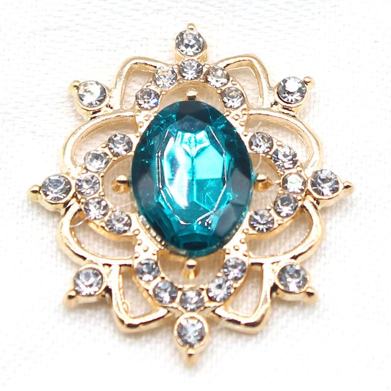 27*31 мм овальная водный алмаз сплав цветок пластина ювелирные изделия аксессуары сделай сам свадебное платье бант головной убор ювелирные изделия аксессуары