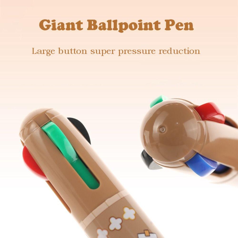 1шт Capybara гелевая ручка 4 цвета масляная ручка новая гигантская шариковая ручка канцелярские принадлежности для студентов