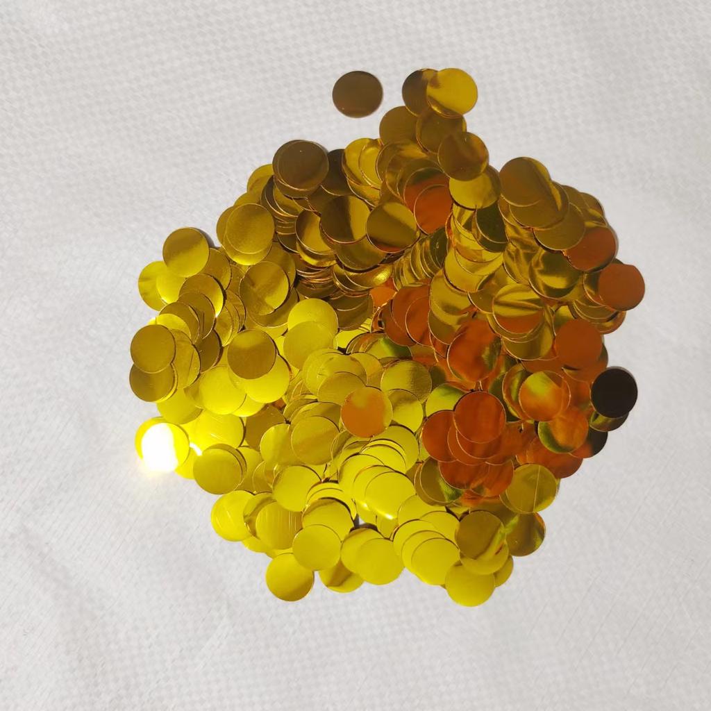 Заводская цена Воздушные шары с блестками 1,5 см круглые прозрачные шары Бобо, наполненные декоративными розово-золотыми посыпками 100 г