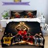 Messi Football World Cup Champion Bedding Set,Premium Bed Linen for Bedroom Home Decoration,Football Fan Collectible Gift,Easy Care Duvet Cover with P