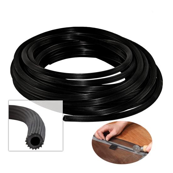 1 рулонный плоский экранный сплайн, простой в установке, прочный, стабильный, уплотнительная лента для оконного экрана, хозяйственные товары