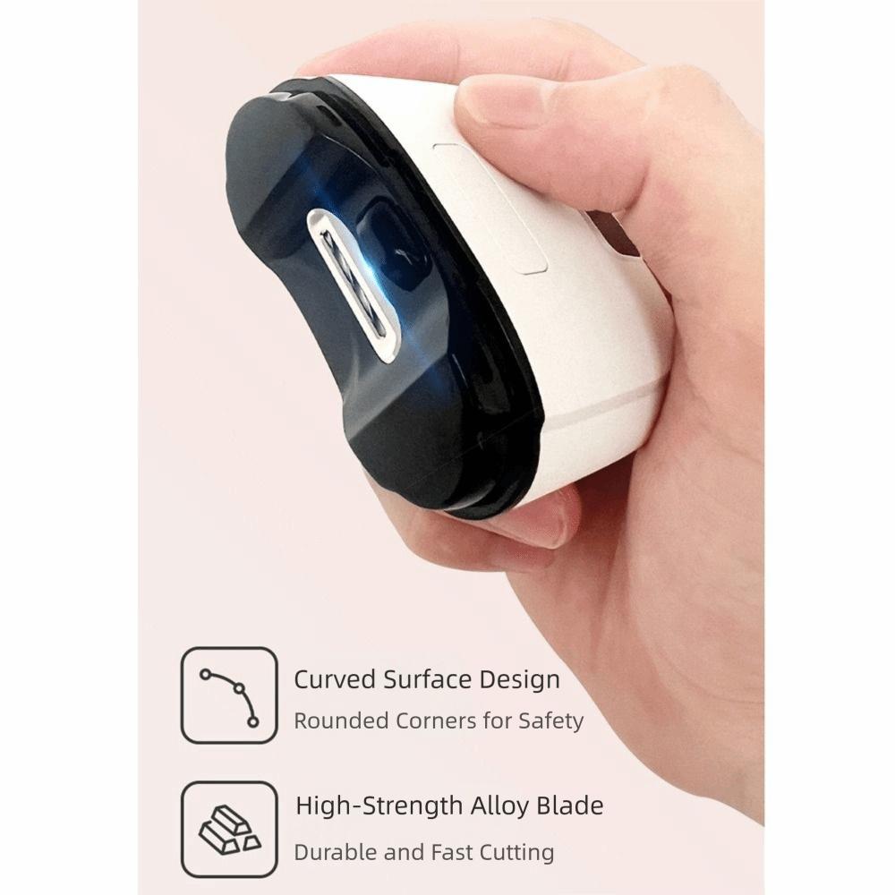 LED Light Automatic Nail Trimmer Rechargeable Mini Nail Cutter Safety Manicure Tools For Adults
