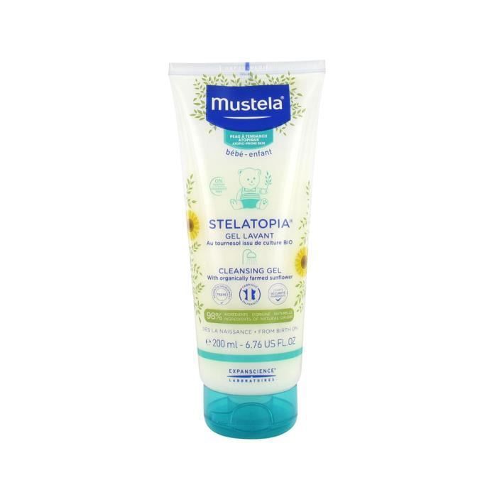 Гель для мытья - Mustela - Stelatopia - 200 мл - Атопичная кожа - Без отдушек