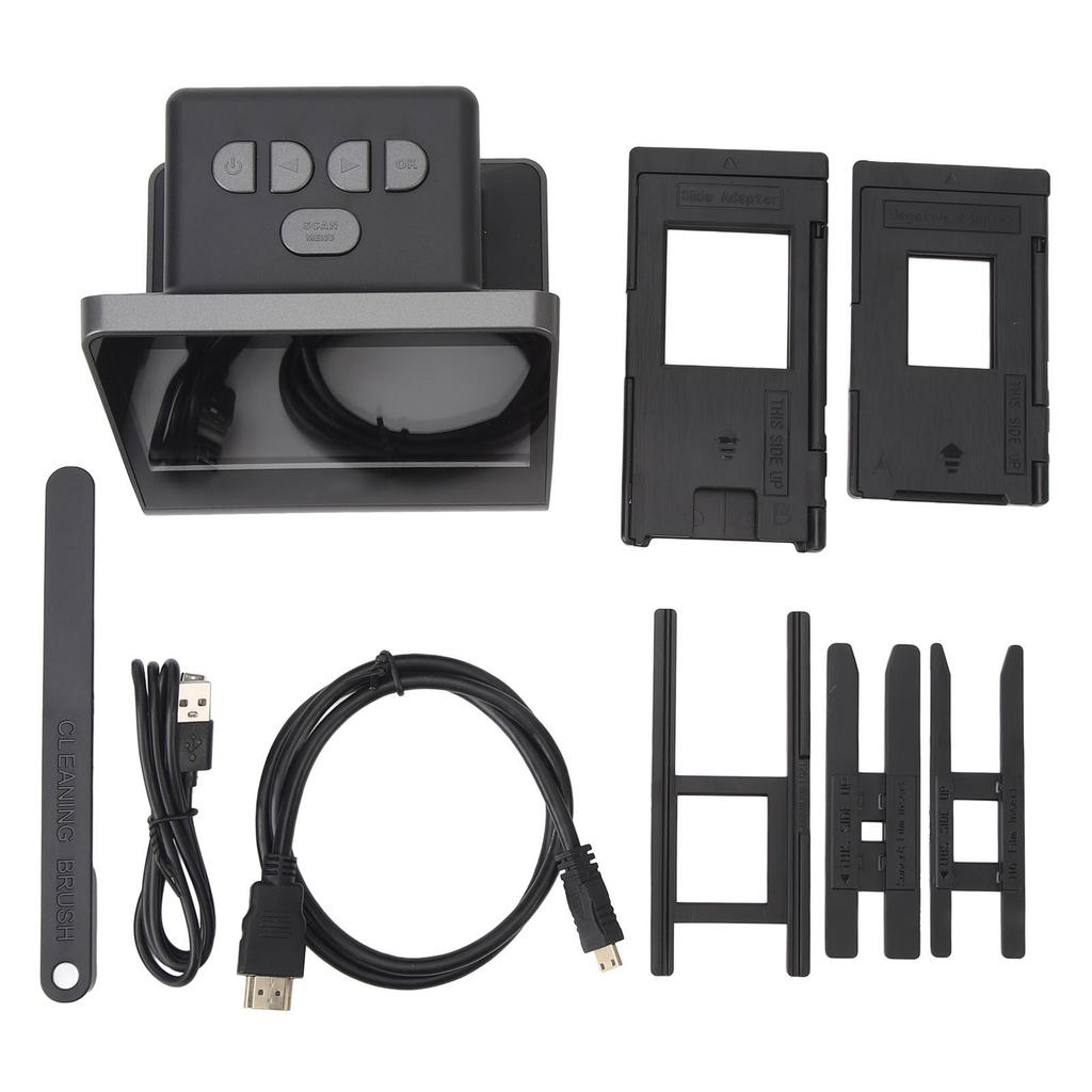 Film and Photo Scanner with Large 5in LCD Screen 48MP High Definition Pixel Slide Converter