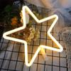 USB/Battery Powered Christmas Neon Sign Jingle Bell Star Snowflake LED Neon Night Light Indoor Home Xmas Party Wall Decoration