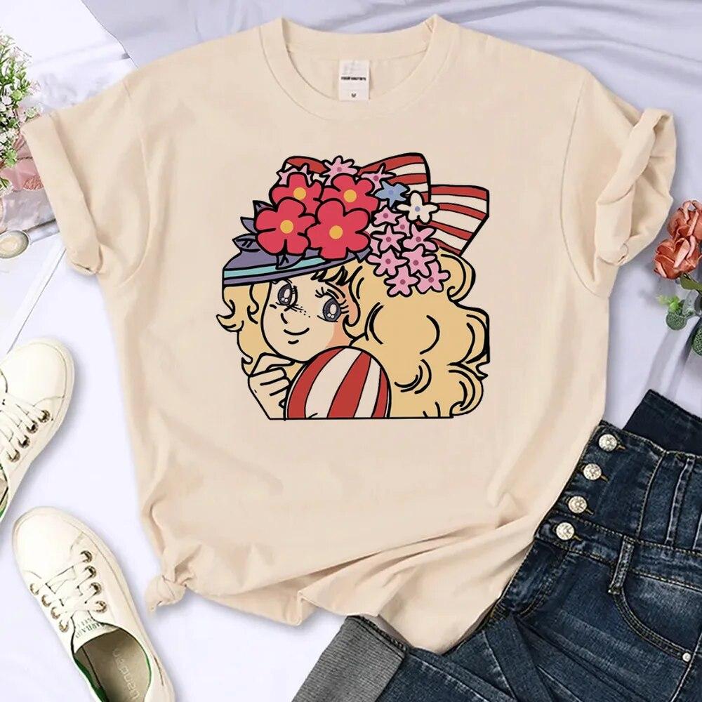 Футболка Candy Candy, женская футболка унисексга, одежда для девочек в стиле комиксов в стиле аниме