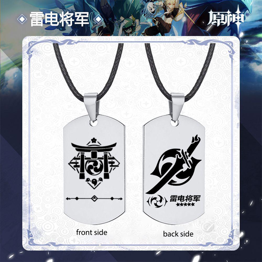 Модное мужское ожерелье с подвеской Genshin Impact, ролевые игры, подарки для любовников