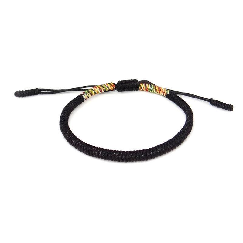 Шарм 6 цветов веревочный браслет женский ручной работы узлы плетеные браслеты и браслеты дружба модные аксессуары ювелирные изделия для девушек