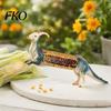 Kids Corn Holder Dinosaur Fork, with Durable PLA Handles And Stainless Steel Anti-scald Pins, Novelty Heat Protection Holders, for BBQ Picnic Parties