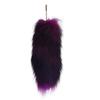 Furry for Keychain Oversized Fox Hair Cuestion Silver Blue Fox Tail Accessories Lady Bag Charm Car Keychain for Women