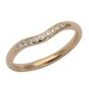 Used TIFFANY&Co. Ring Curved Band EU#52 K18 Pink Gold/diamond 2.47g Pink Gold 9PD