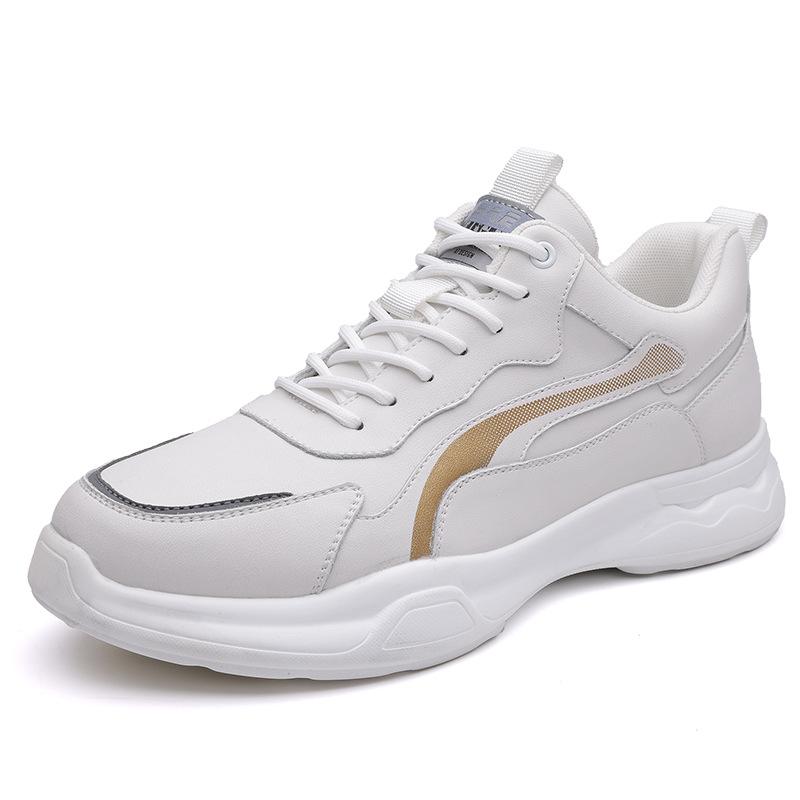 2024 Autumn and Winter New Men's Sports and Leisure Leather Shoes Men's Leather Breathable Youth Versatile Trendy Shoes Men's Laces 2358