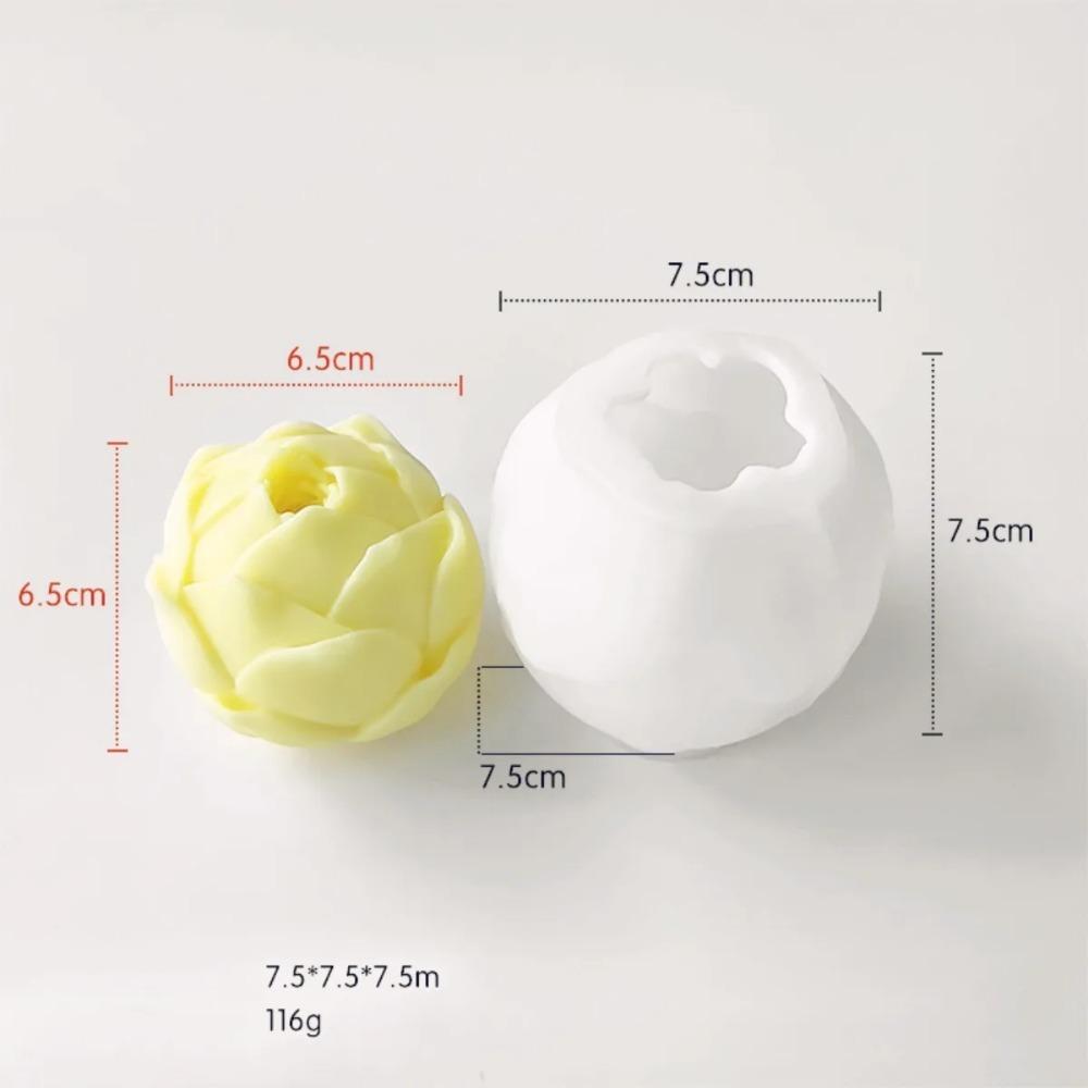 3D Fleshy Succulent Series Candle Silicone Mold DIY Flower Plaster Soap Mold Valentine's Day Gift Handmade Candle Making