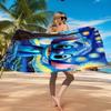 626 Experimental Artwork Printed Microfiber Beach Towel, Soft And Absorbent, Quick-Dry, Ideal for Summer Travel, Beach Essential, Swimming Pool