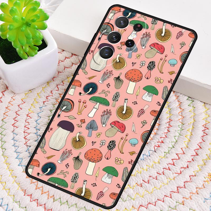 Психоделические Грибы Цветочные Чехол для Телефона Для Samsung Galaxy note 10 pro S26 S25 S24 S23 S22 Ultra Plus S21 FE S20 Чехол