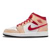 Детские кроссовки Air 1 Mid GS Light Curry Cardinal Red Cream White-Onyx White 554725-201