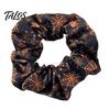 Резинки для волос на Хэллоуин, Высокоэластичные scrunchies, Мягкие эластичные резинки с дизайном: Привидение, Ведьма, Шляпа, Летучая мышь, Паутина, Плиссированная резинка для хвоста