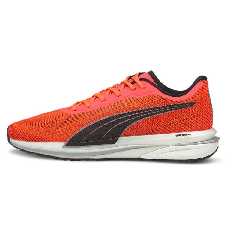 Puma Velocity Nitro Lava Blast Women Sneakers Red Black Silver 195697-01