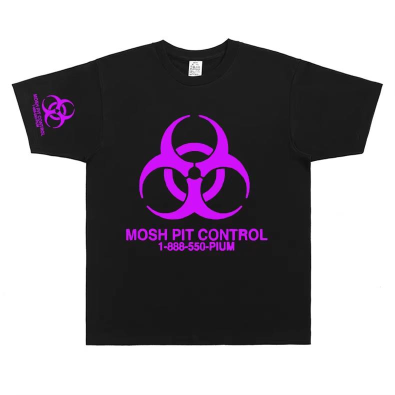 Летняя Модная Трендовая Футболка Homixide Gang Mosh Pit Control Футболка Мужская Женская Винтажный Топ Playboi Carti Opium Мерч Футболка HXG Футболки