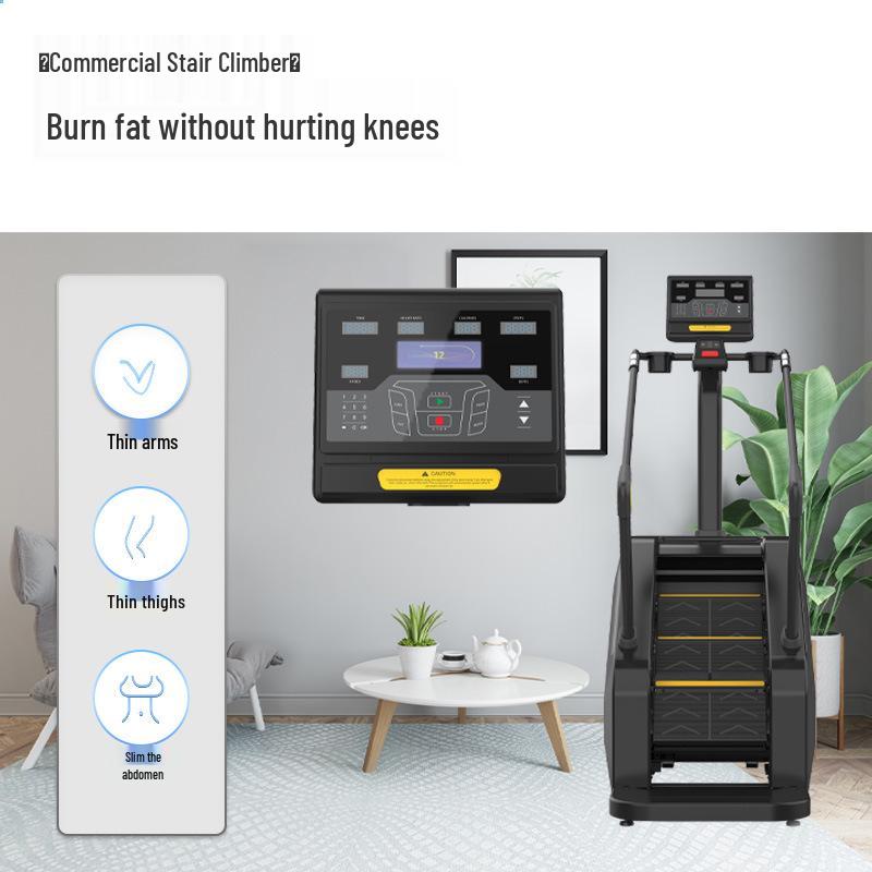 Commercial Indoor Fitness Stair Climber with Smart Controls and Emergency Stop
