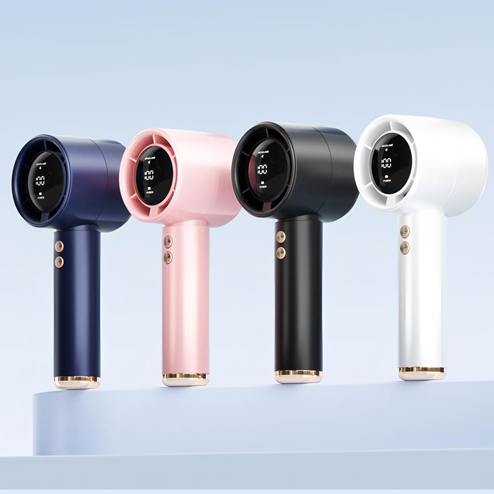 New 100-Speed High-Speed Handheld Fan USB Mini Portable Charging Turbo Small Fan Desktop Small Electric Fan