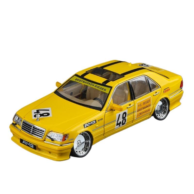 Модель 1/24 Mercedes Benz S W140 320SEL Модифицированная Версия Сплав Гоночный Автомобиль Литая Модель Коллекция Декоративный Подарок Мальчики