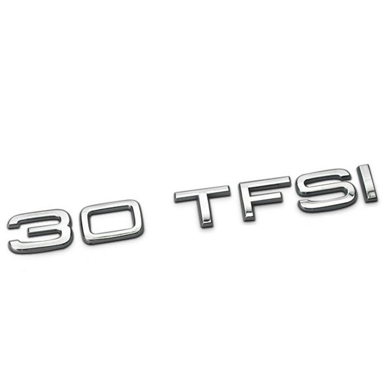 Модифицированные буквы 30, 35, 40, 45, 50 TFSI V6T V8T, смешанная металлическая наклейка на автомобиль, подходит для всех задних знаков автомобиля, наклейки с логотипом