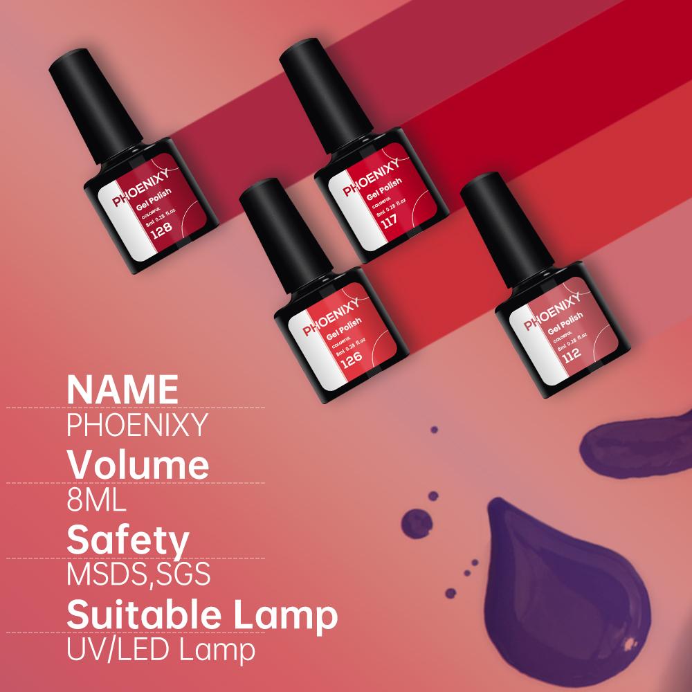 Маникюрный набор PHOENIXY Гель-лак для ногтей Лак для дизайна ногтей Матовый верхний слой с УФ-светодиодной лампой для сушки ногтей 36 Вт Инструменты для ногтей Набор сверл для ногтей Набор для украшения ногтей