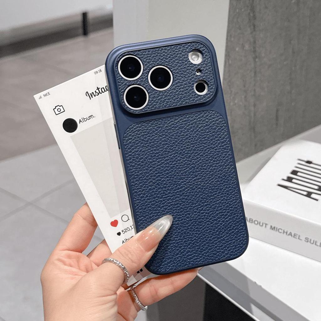 Чехол для телефона с текстурой личи для iPhone 17 Pro Max - Точная посадка и стиль Business Fashion