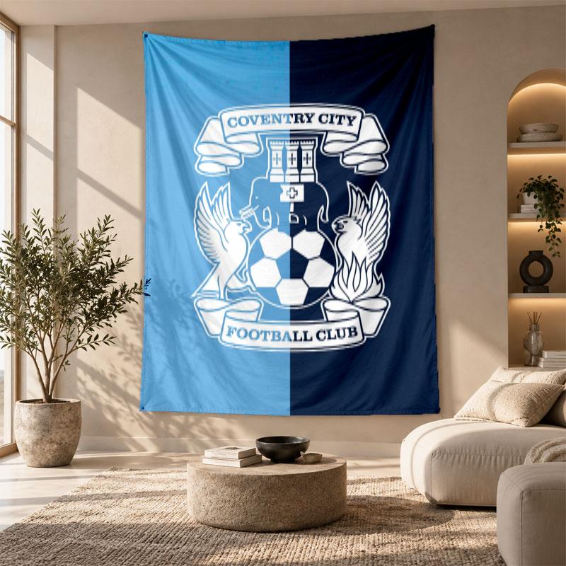 Decorative Tapestry,Coventry City Football Printed Wall Art, Lightweight Wall Hanging For Bedroom Background