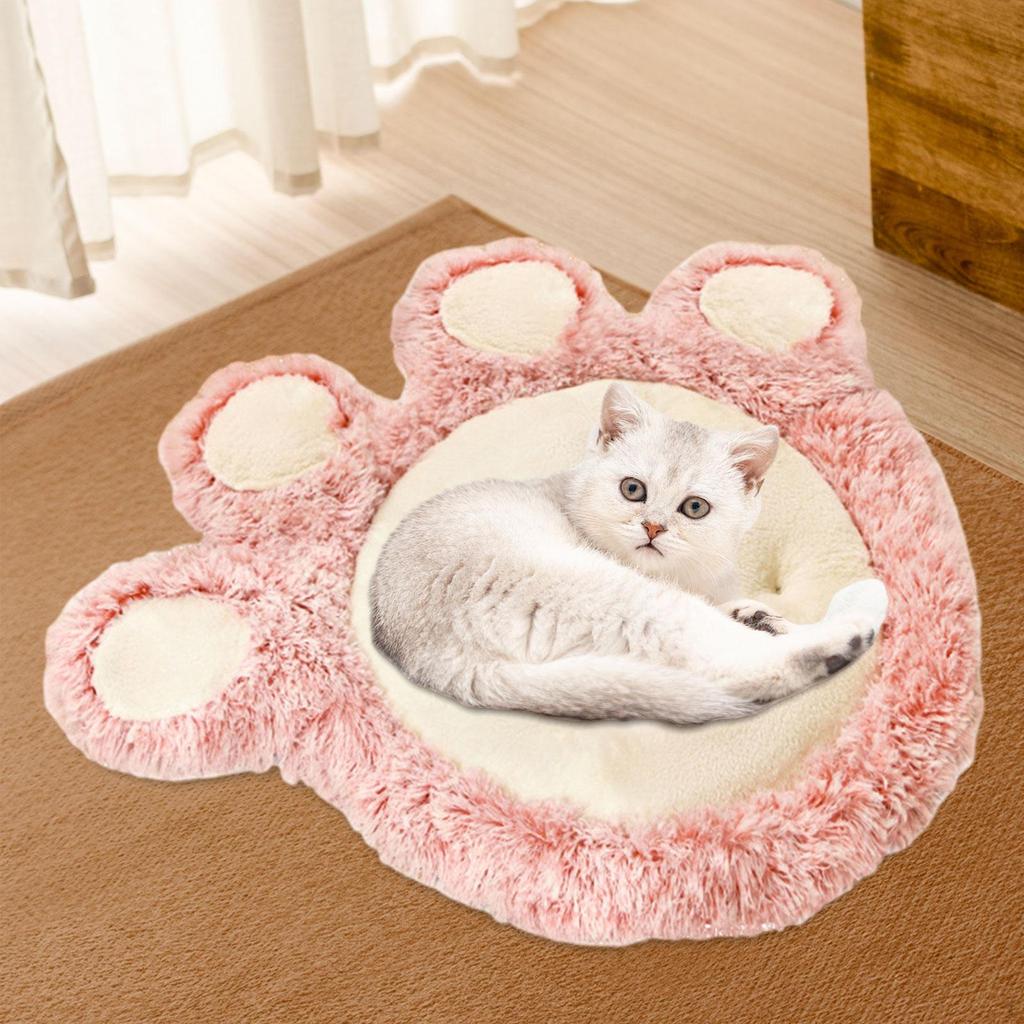Cozy Bed Paw Pet Print Soft And Warm Cushion For Dogs Cats