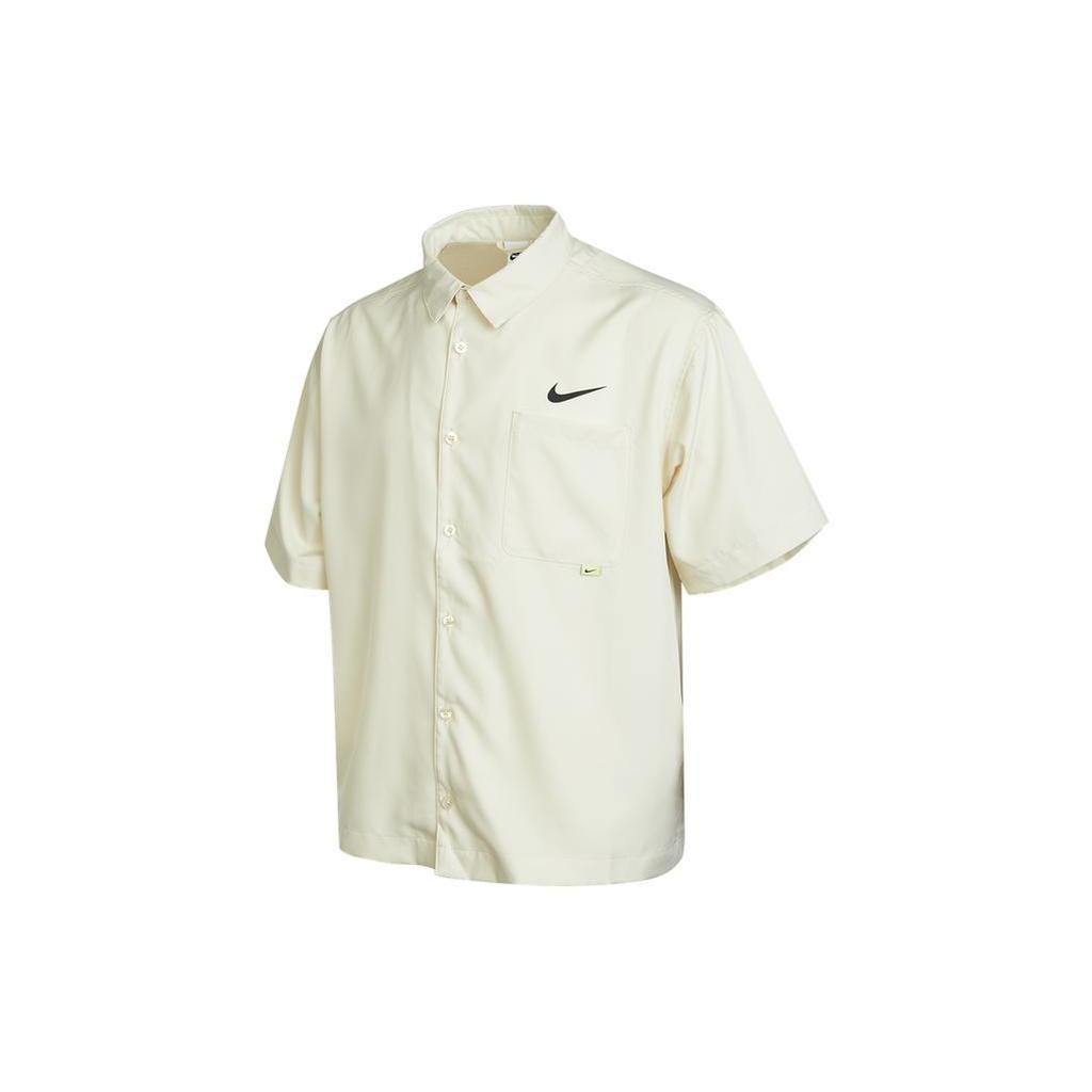 Nike Рубашки Мужские Fossil Серый Лацкан Умеренный Другое DX6308-244