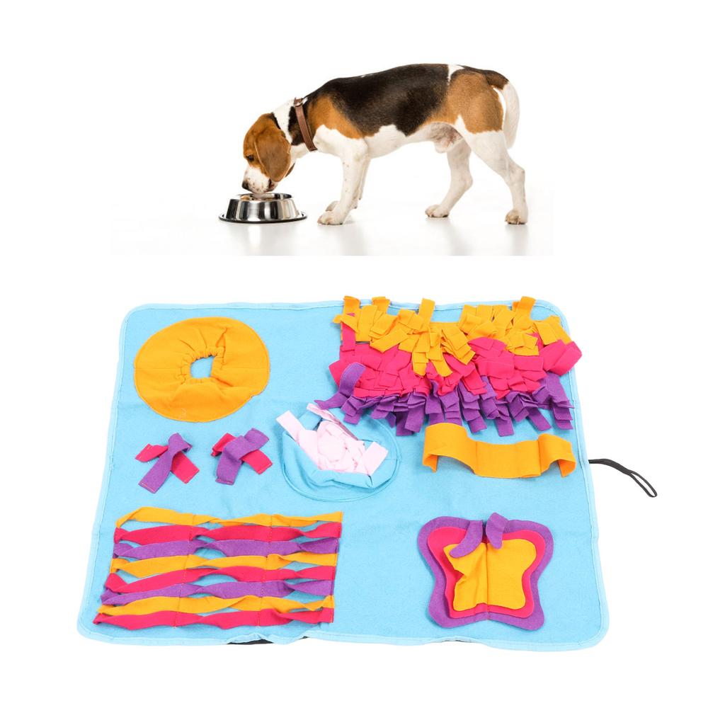 Коврик для нюханья собак, моющийся многоразовый тканевый коврик для медленного кормления домашних животных, уменьшающий тревогу, обогащающий корм для собак