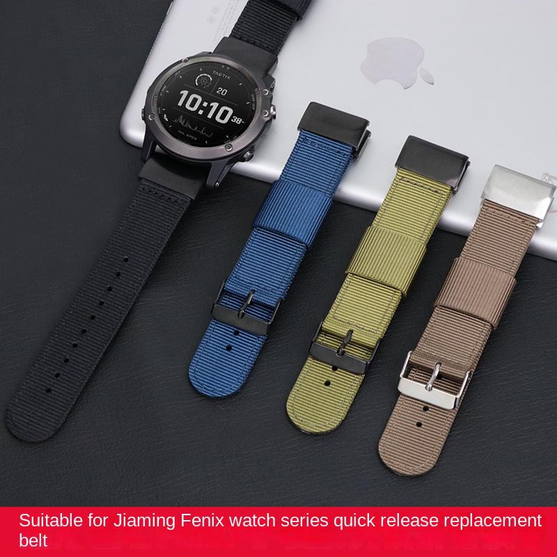 26 22 20 мм нейлоновый ремешок для часов с быстросъемным креплением для Garmin Fenix 7X 7 6 6X Pro 5 5X/5XPlus 3 HR Часы холщовый ремешок Браслет на запястье