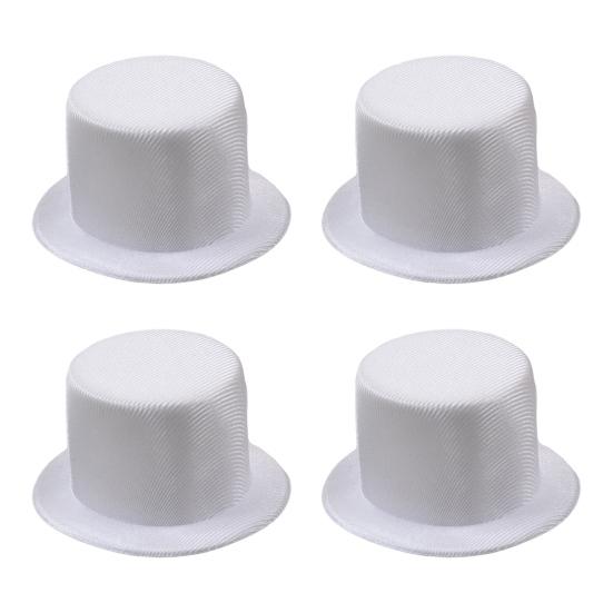 Мини Цилиндр 9см ЕВА Топперы для Кукол Рукоделия Черный/Белый Аксессуар для Костюма Питомца Рождественское Украшение