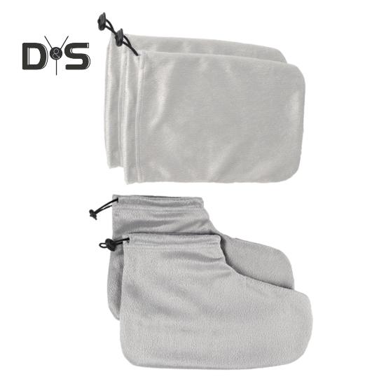 1 комплект парафиновых перчаток, ботиночек, регулируемых по высоте, переносных, для ванны с воском, варежки, зимние, термальные, для спа, варежки для ног из парафина