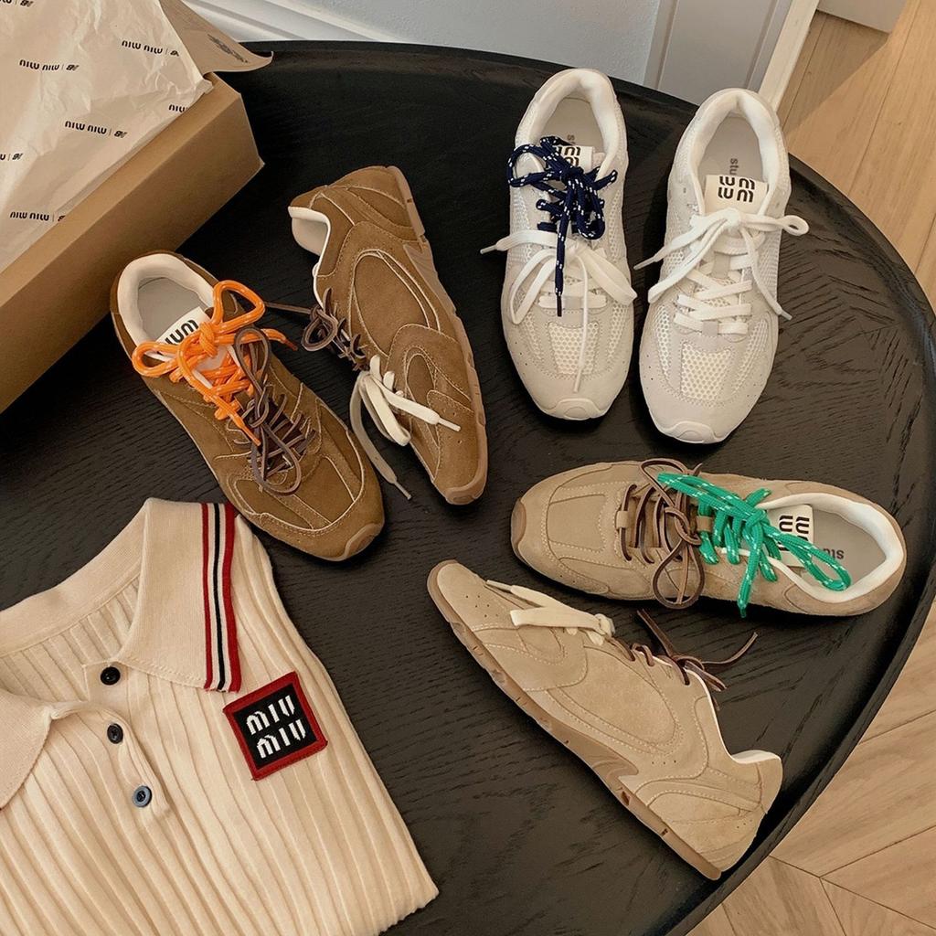 Версия из коровьей кожи виноградной матери, того же типа, что и немецкие тренировочные туфли, ретро на шнуровке, на плоской подошве, универсальная, дышащая, повседневная спортивная обувь, женская