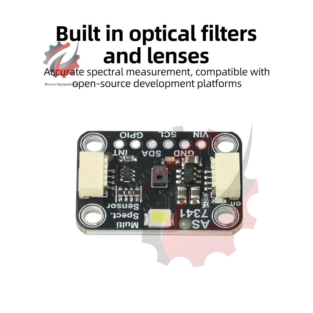 AS7341 Spectrum Sensor Module with 11-Channel Detection I2C Interface for Precise Color Analysis and Light Measurement