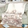 Jujutsu Kaisen Warm Comfortable Print Blanket Flannel for Bedrooms, Sofas, Beds, Chairs, Picnics, Travel