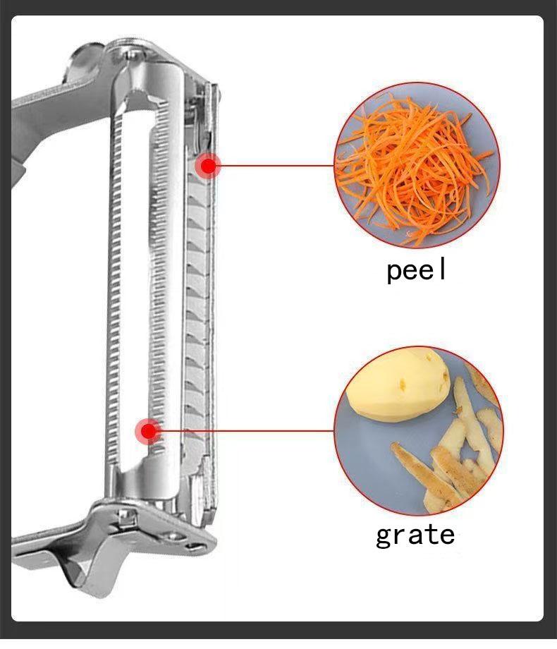 Stainless Steel Vegetable Peeler Multi-Functional Potato Peeler Fruit & Potato Slicer Vegetable Shredder for Kitchen Accessories Cooking Tools