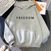 Charlie Kirk FREEDOM Hoodie Print Sweatshirts Men/women Long Sleeve Pullovers Aesthetic Winter Clothing Oversized Pullovers