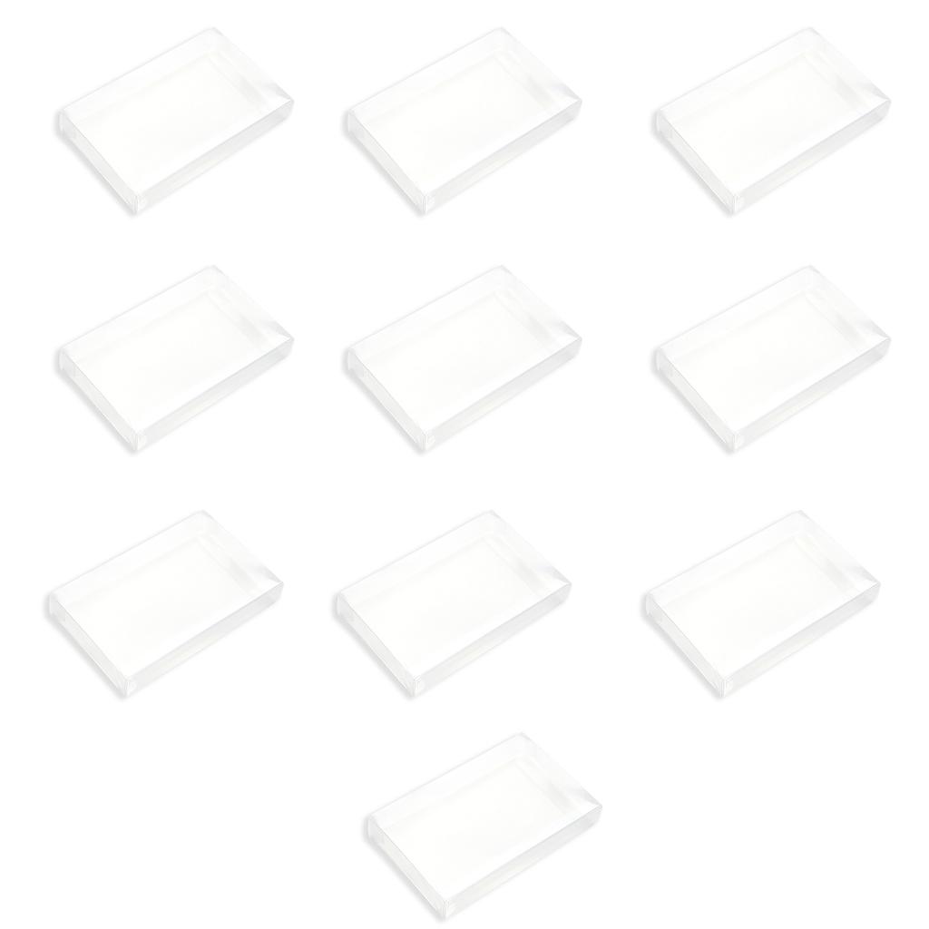 10Pcs Clear Protective Box Case Sleeve Protectors for SNES Game Cartridge Box Game Card Transparent Dustproof Box