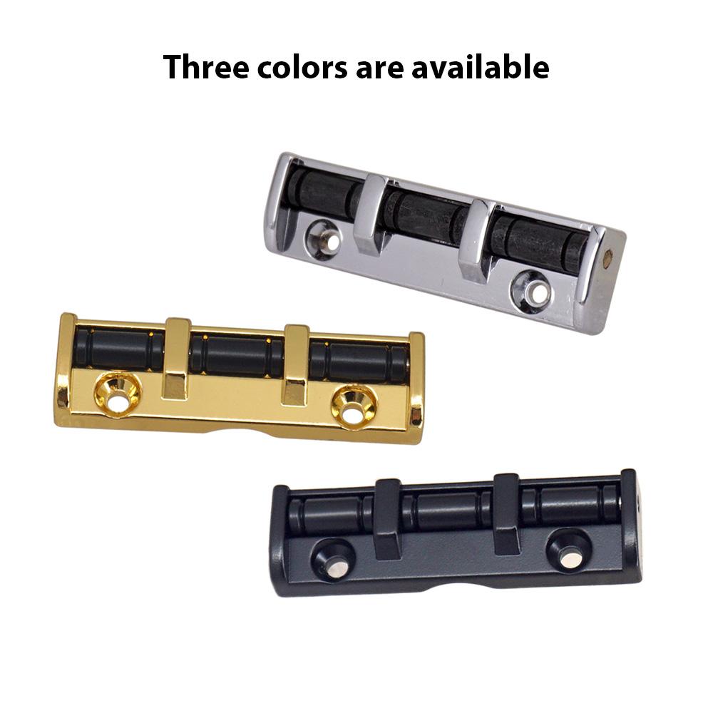 Порожек с роликами для 6-струнной гитары 43 мм Порожек с роликами для гитары 3 седла с винтами для фолк, акустической, электрогитары Роликовое седло