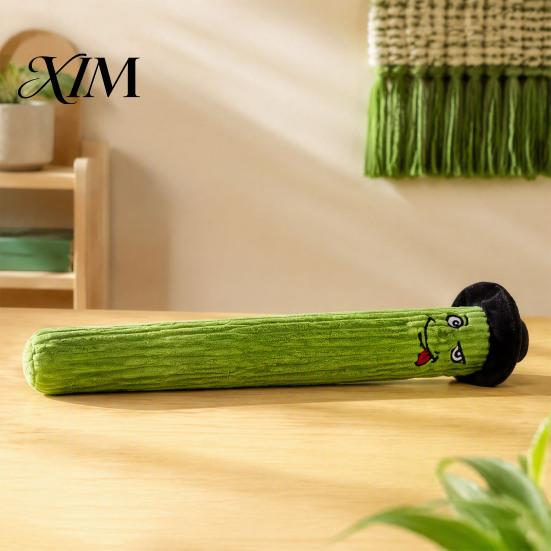 Comforting Toys for Home Interactive Plush Dog Chew Toys, Squeaky Cartoon Strip Toy, Funny Durable Soft Fabric Pet Toy Puppies Teeth Grinding