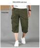 Men's Multi-Pocket Loose Fit Cropped Overalls - Mid-Length Lightweight Outdoor Casual Shorts