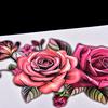 Fashion Fake Temporary Tattoo Sticker Rose Flower Arm Body Waterproof Women Art