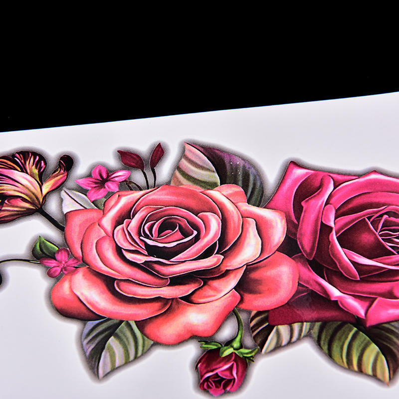 Fashion Fake Temporary Tattoo Sticker Rose Flower Arm Body Waterproof Women Art