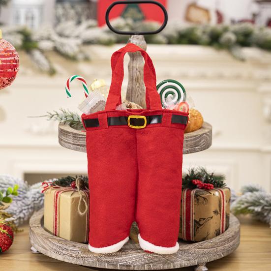 Рождественская сумка для бутылки вина Красные штаны Санты Чехол для бутылки вина Рождественское вино